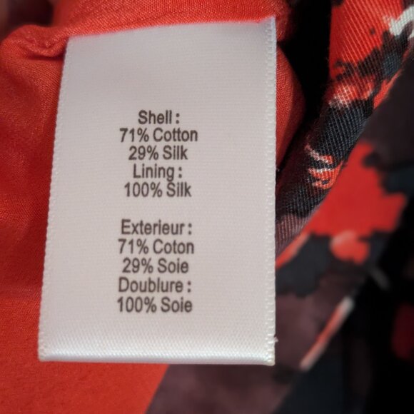 Adam Lippes Red Silk and Cotton Dress with pockets - Picture 11 of 11